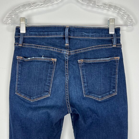 Frame Denim Womens Le High Rivet Ankle Straight Leg Jeans Mano Wash size 25 - Picture 9 of 15